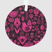 Noordse Scandinavische kerstdecoraties Ornament (achterkant)