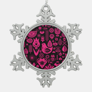 Noordse Scandinavische kerstdecoraties Tin Sneeuwvlok Ornament