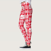 Noordse Scandinavische Kerstmis Leggings (Links)