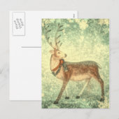 Noordse  Scandinavische kerstrendieren Feestdagenkaart (Voorkant / Achterkant)