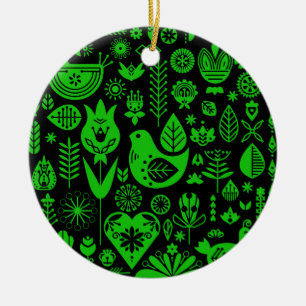 Noordse Scandinavische Kerstversiering Keramisch Ornament