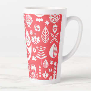 Noordse Scandinavische volkskunst Latte Mok