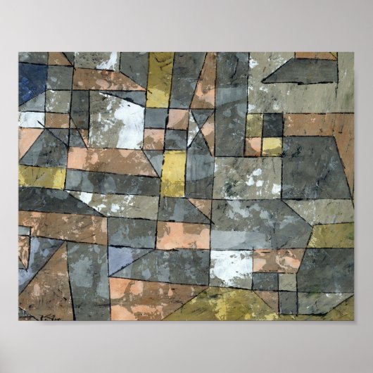 Noordse stad : Paul Klee 1930 Poster (Voorkant)