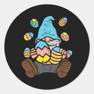 Noordse Tuinkabouter Eieren Paaseierenjacht Jacht Ronde Sticker