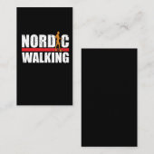 Noordse Walking Fitness Hobby Athleten Visitekaartje (Voorkant / Achterkant)