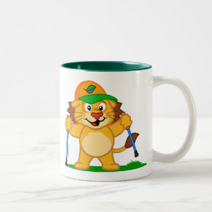 Noordse Walking Lion Tweekleurige Koffiemok
