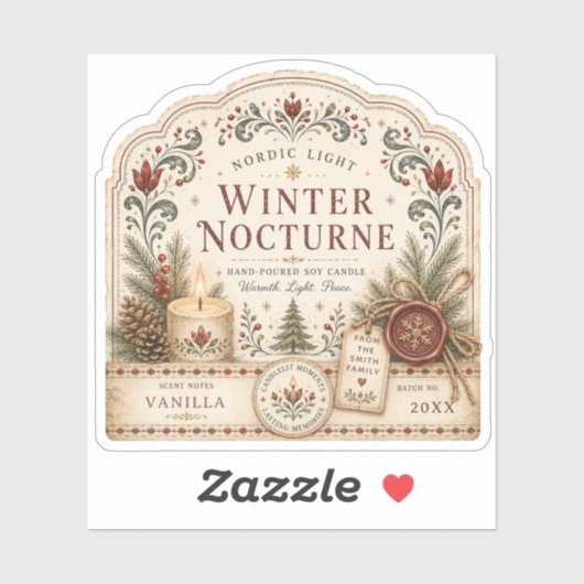 Noordse Winter Label (Vel)