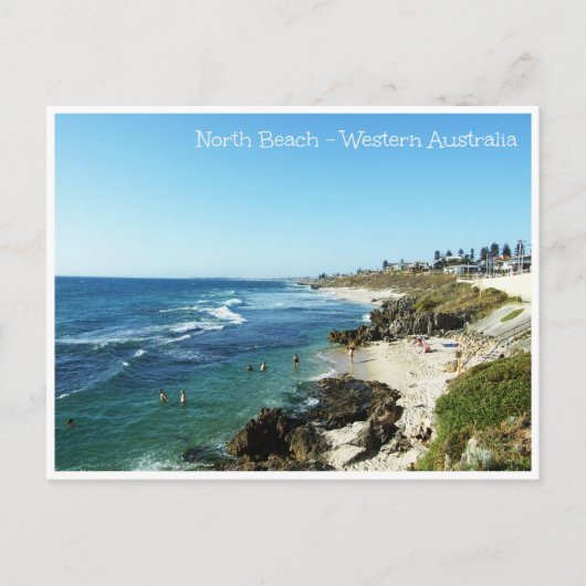 Noordstrand Western Australië Briefkaart (Voorkant)