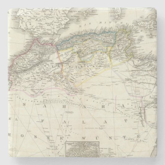 Noordwest-Afrika - Noordwest-Afrika Stenen Onderzetter (Voorkant)
