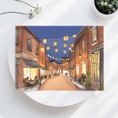 Noordwest-Italiaans district | Boston MA Waterverf Briefkaart