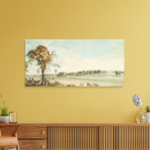 Noordwest Uitzicht Wakefield Lodge in Whittlebury Canvas Afdruk (Insitu (Woonkamer))