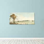 Noordwest Uitzicht Wakefield Lodge in Whittlebury Canvas Afdruk (Insitu (Houten vloer))