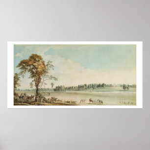 Noordwest Uitzicht Wakefield Lodge in Whittlebury Poster