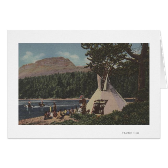 Noordwestelijke Indiërs - het land van Sky Blue (Voorkant Horizontaal)