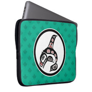 Noordwestelijke Pacifische kust Haida Orca Killer  Laptop Sleeve