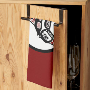 Noordwestkust van de Stille Oceaan Haida art Kille Theedoek