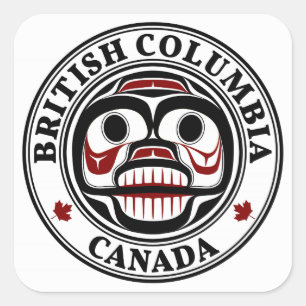 Noordwestkust van de Stille Oceaan: Haida-sluipsko Vierkante Sticker