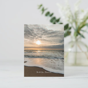 Noordzee, Denemarken schilderachtige zonsondergang Briefkaart
