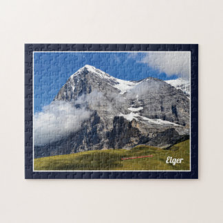 noordzijde van de Eiger Nordwand Zwitserse Alpen Legpuzzel