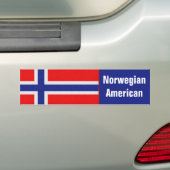 Noors Amerikaans Bumpersticker (Op auto)