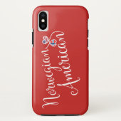 Noors Amerikaans Ton Hearts Cell Phone Case (Achterkant)