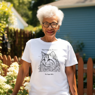 Noors bosportret t-shirt