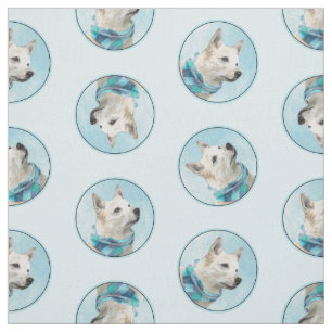 Noors Buhund Schilderij Wheaten Originele Hond Kun Stof