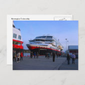 Noors cruiseschip briefkaart (Voorkant / Achterkant)