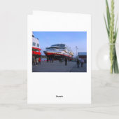 Noors cruiseschip kaart (Achterkant)