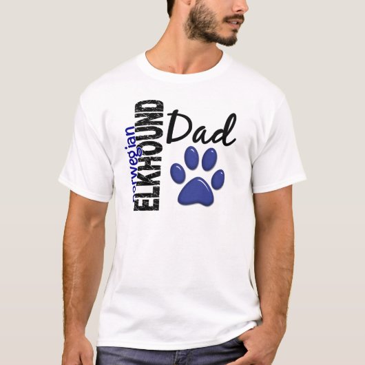 Noors Elkhound Dad 2 T-shirt (Voorkant)