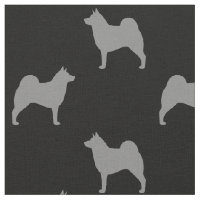 Noors Elkhound Dog Silhouettes gevild