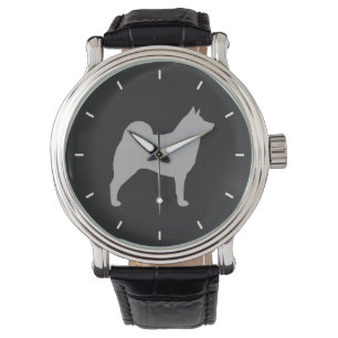 Noors Elkhound Silhouette Horloge