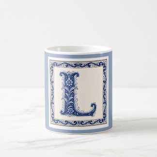 Noors Erfgoed L Monogram - Blauw Koffiemok