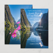 Noors feest RSVP kaartje (Voorkant / Achterkant)