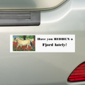 Noors Fjord HORSE ART Bumpersticker (Op auto)