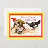 Noors Happy Easter Gnome Nisse copy Briefkaart (Voorkant / Achterkant)