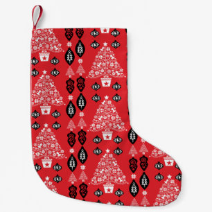 Noors kersthuis decor kleine kerstsok
