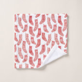 Noors kerstpatroon bad handdoek (Wasdoekje)