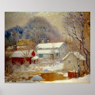 Noors landschap Sandviken Poster