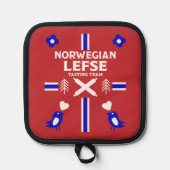 Noors Lefse Flatbrood Apron Pannenlap (Voorkant)