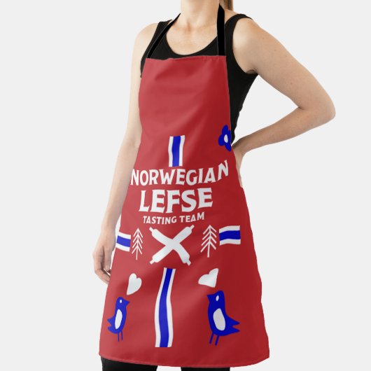 Noors Lefse Flatbrood Apron Schort (Insitu)