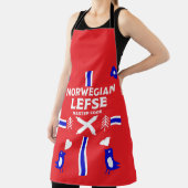 Noors Lefse Flatbrood Apron Schort (Insitu)