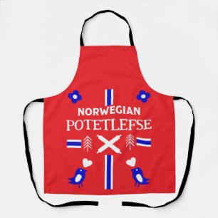 Noors Lefse Flatbrood Apron Schort