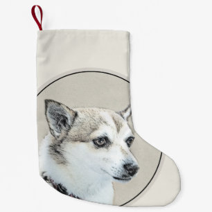 Noors Lundehund-schilderij - Oorspronkelijke honde Kleine Kerstsok