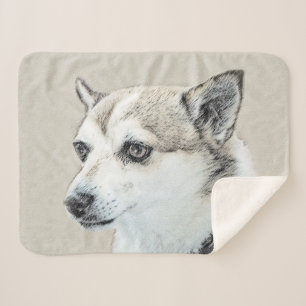 Noors Lundehund-schilderij - Oorspronkelijke honde Sherpa Deken