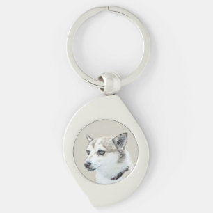 Noors Lundehund-schilderij - Oorspronkelijke honde Sleutelhanger