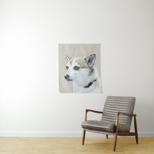 Noors Lundehund-schilderij - Oorspronkelijke honde Wandkleed