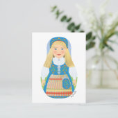 Noors Matryoshka Briefkaart (Staand voorkant)