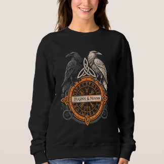 Noors Raven Huginn en Muninn Celtic Vegvisir Viki Trui