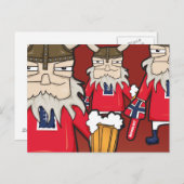 Noors Viking Briefkaart (Voorkant / Achterkant)